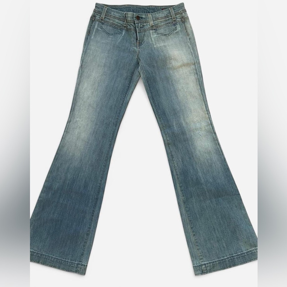 Vintage Citizens of Humanity Y2K Blue Low-rise Flared Jeans Size 30